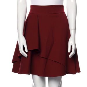 Alexander Mcqueen asymmetric double layer flare skirt—size IT42–EUC